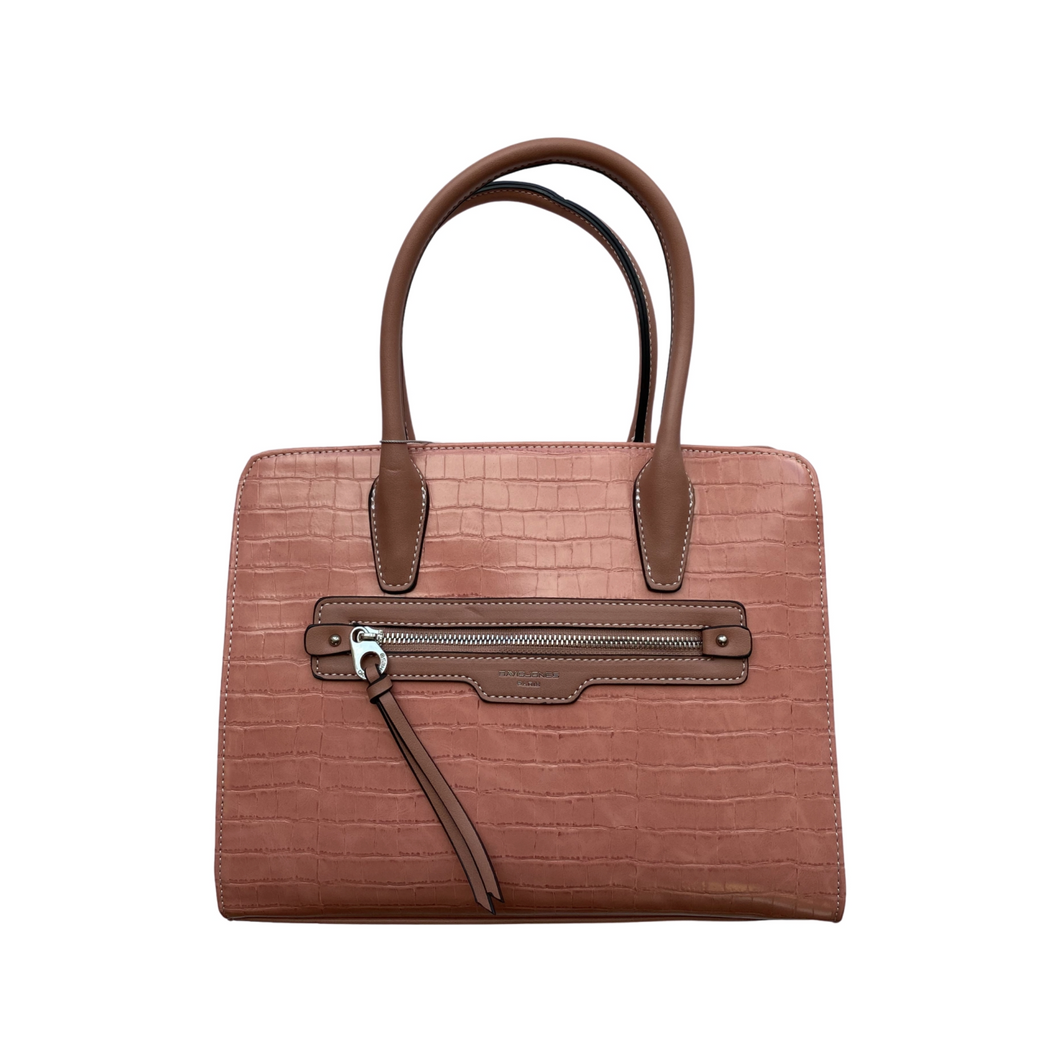 Beauté Esthétique Isabelle - Sac Croco Rose Saumon Recto